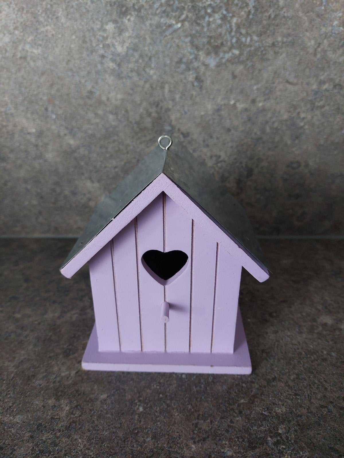 Klein schattig vogelhuisje voor sier - Lavendelkleur, Ophalen of Verzenden, Zo goed als nieuw