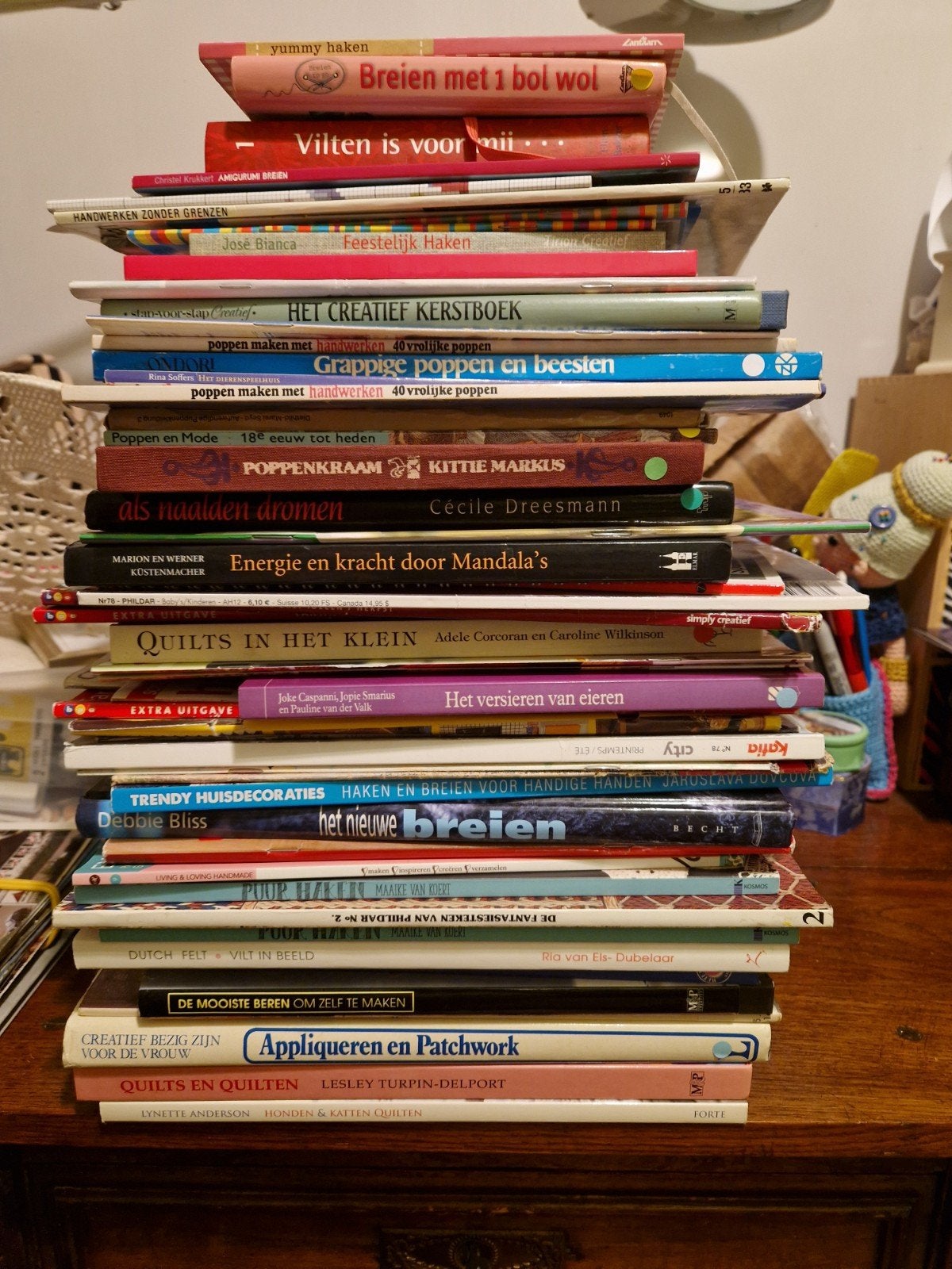 65 Handwerkboeken: Breien, Haken, Knutselen, Poppen Maken, Ophalen of Verzenden, Breien en Haken