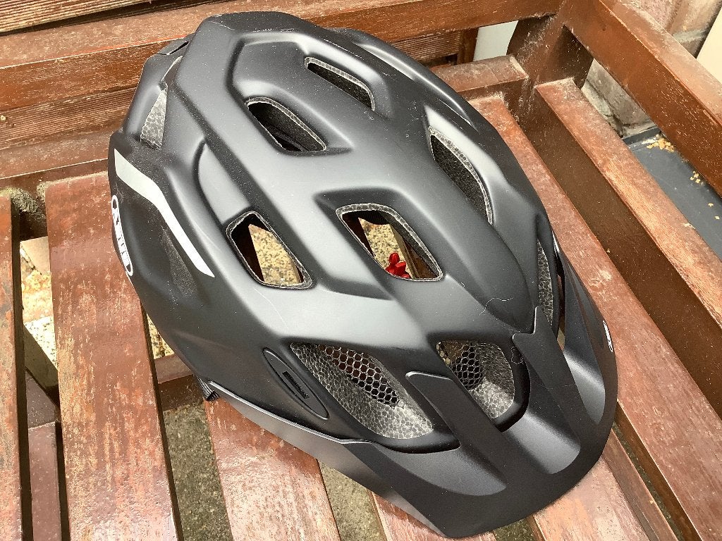 Fietshelm, Fietsen en Brommers, Fietsaccessoires | Fietshelmen, Ophalen, Gebruikt, XXL, ABUS