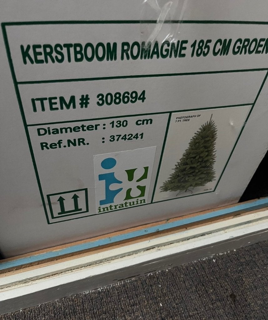 Kunst kerstboom 185 cm, Ophalen, Zo goed als nieuw