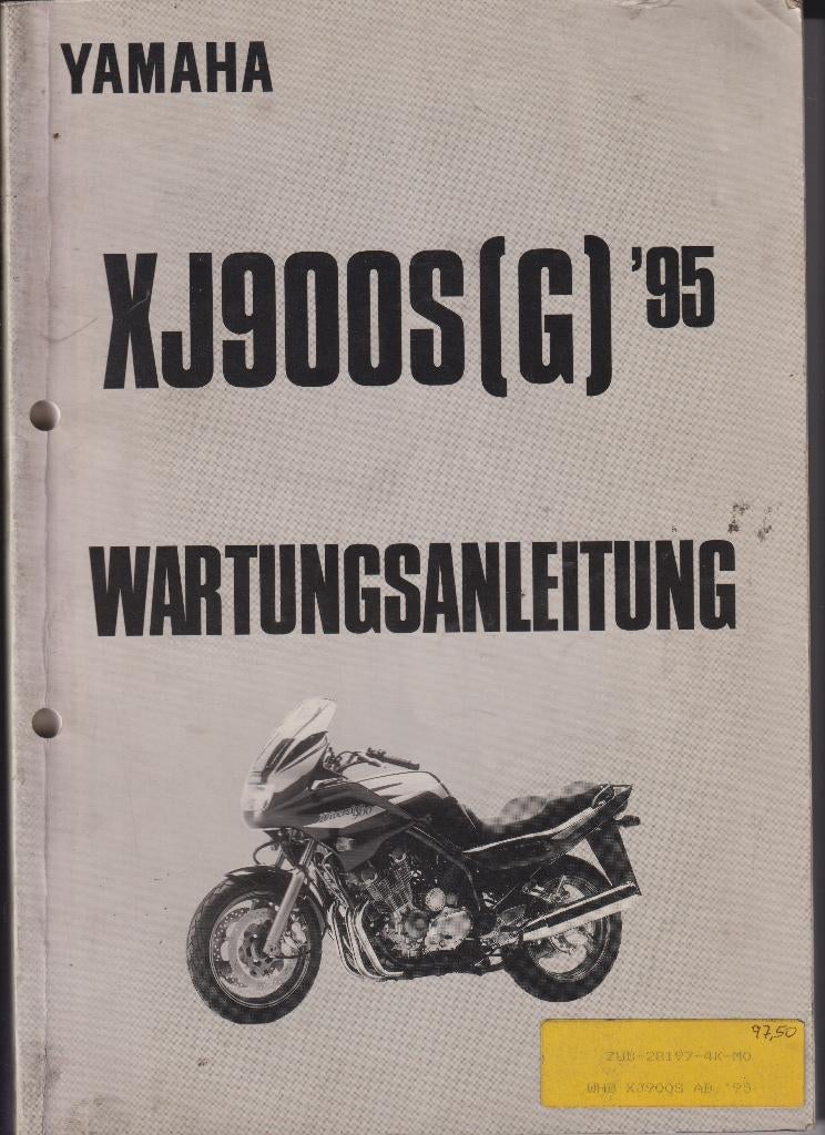 Yamaha XJ900S-G Wartungsanleitung Duits, Ophalen of Verzenden, Gebruikt
