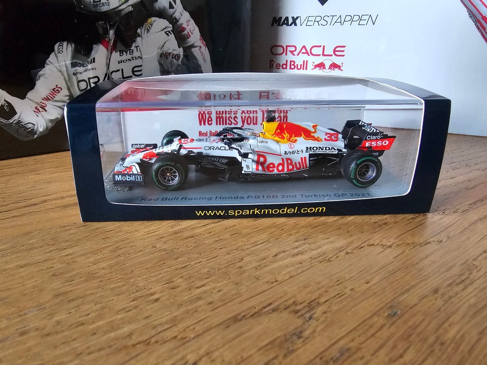 Red Bull Racing Honda RB16B 2nd Turkish GP 2021 1:43, Ophalen of Verzenden, Nieuw, Auto