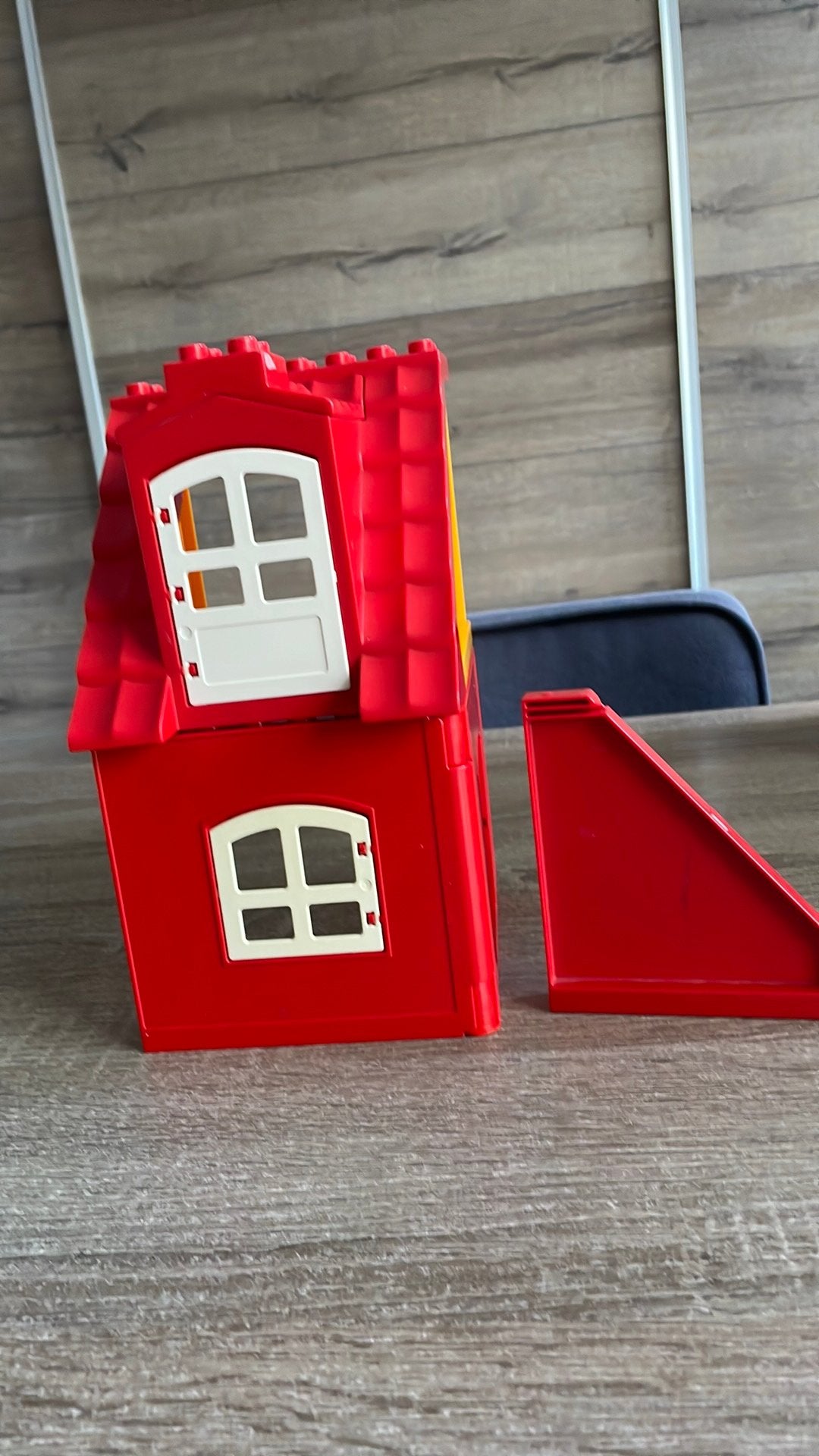 Duplo Dakkapel en ondestuk  mist deurtje zijstuk!!, Ophalen of Verzenden, Zo goed als nieuw, Poppenhuis