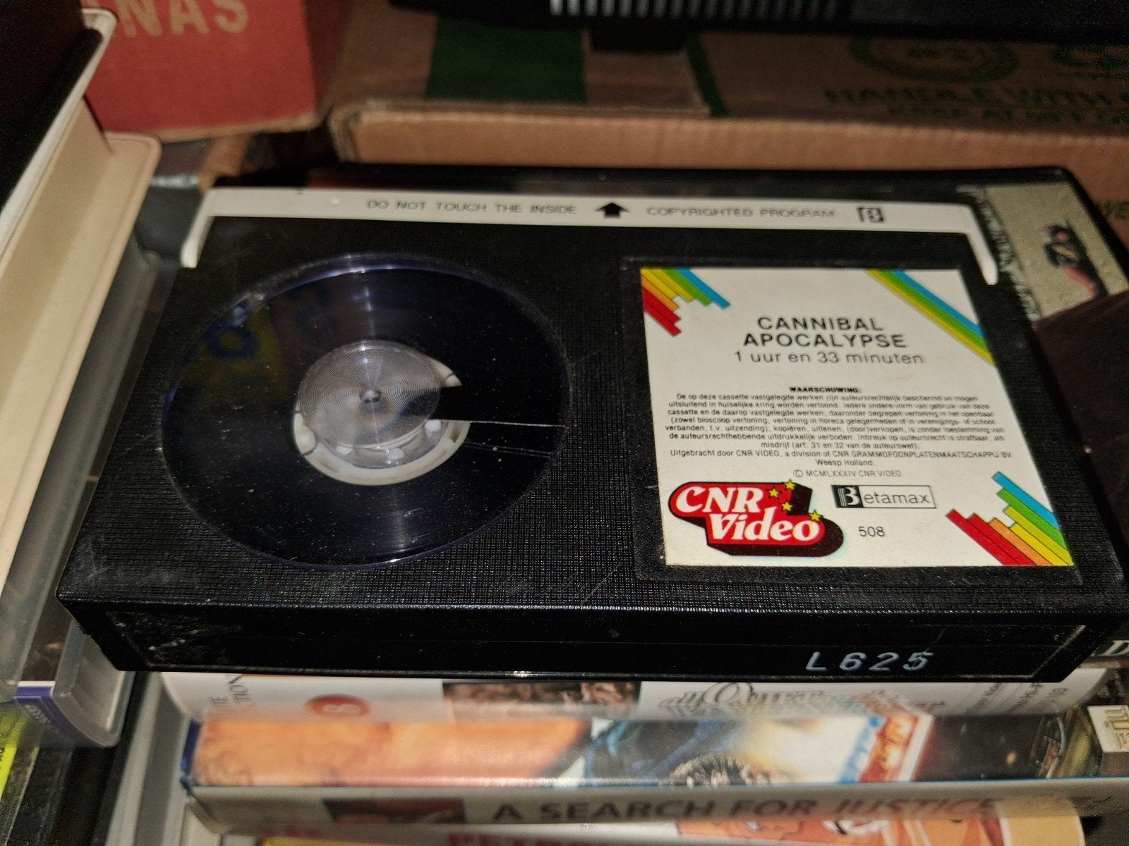 Betamax ex-rental  - Cannibal Apocalypse ( enkel tape), Vanaf 16 jaar, Verzenden, Gebruikt, Horror