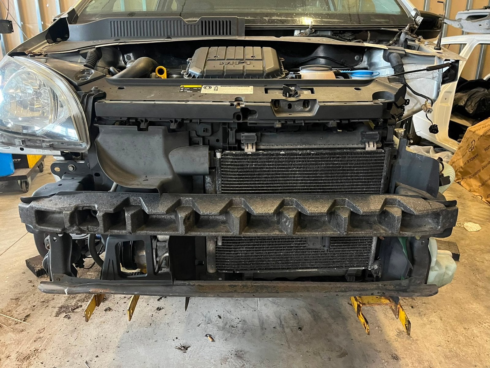 Complete front met koelers en aircocondensor, Auto-onderdelen, Airco en Verwarming, Ophalen of Verzenden, Gebruikt, Skoda