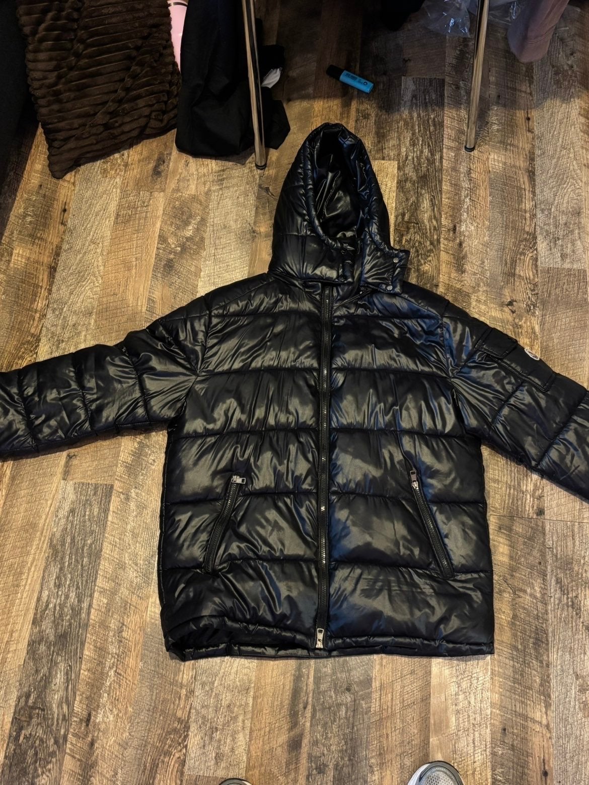 Moncler Jas - Zwart, Zo goed als nieuw, Kleding | Heren, Jassen | Winter, Ophalen of Verzenden, Zo goed als nieuw, Maat 48/50 (M)