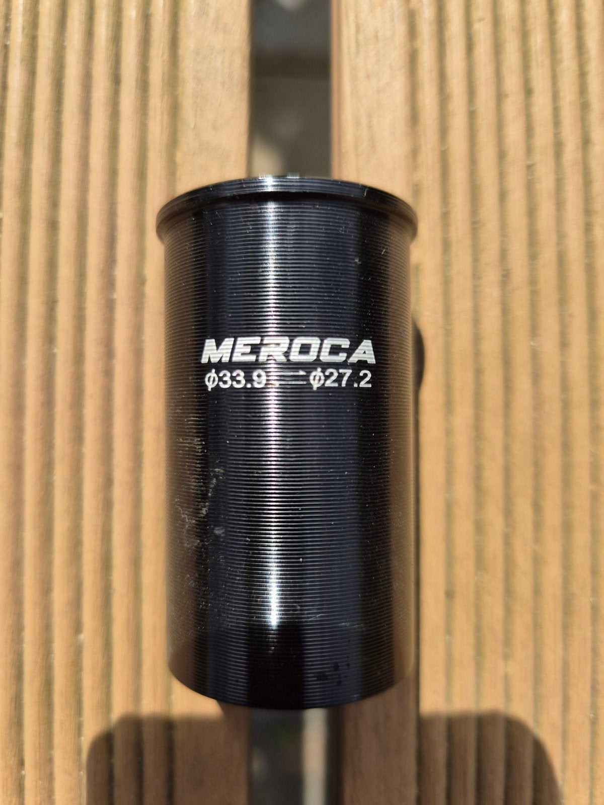 Zadelpen vulbus 33.9 naar 27.2 mm, 6 cm hoog, Gebruikt, Overige typen, MEROCA, Aluminium