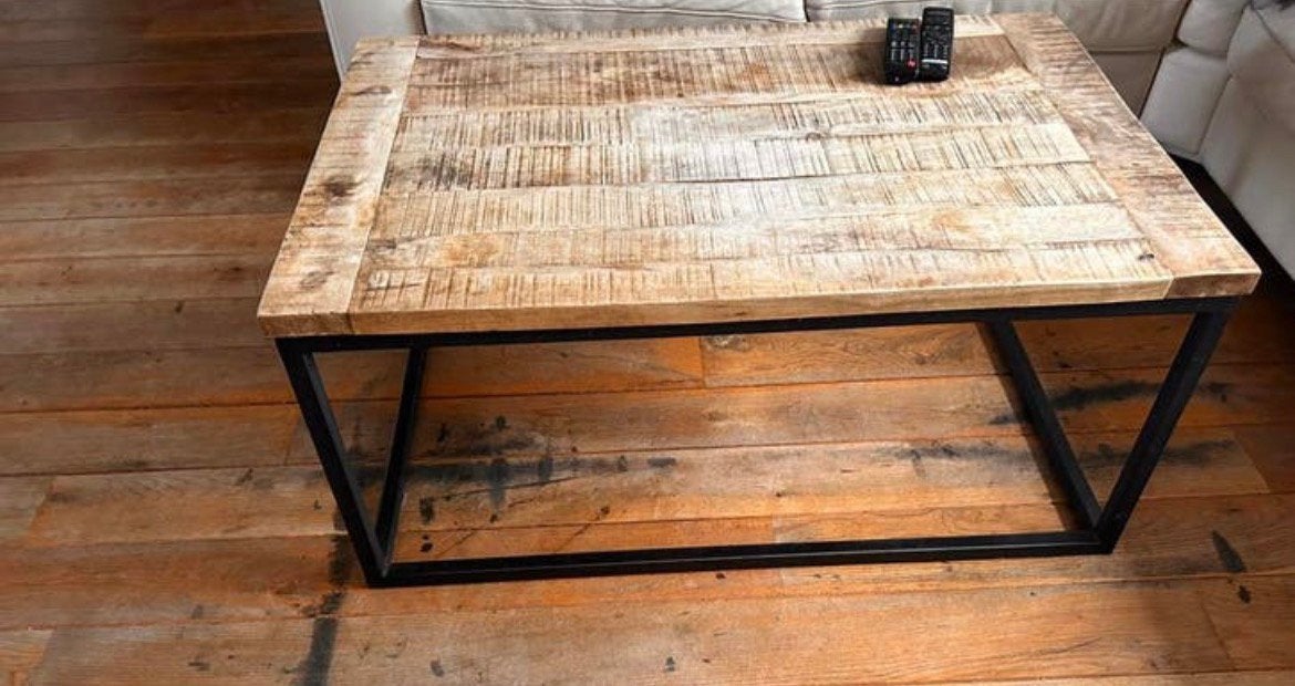 Salon tafel, Huis en Inrichting, Ophalen, 100 tot 150 cm, 50 tot 100 cm, Zo goed als nieuw