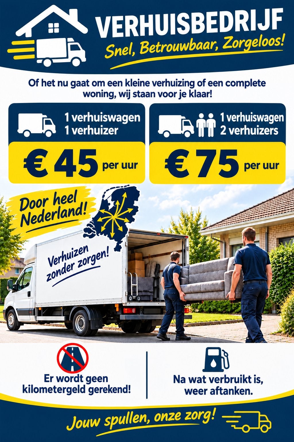 Verhuisbedrijf - verhuizers - ontruiming - utrecht-, 33 - 40 uur, Overige niveaus, Overige vormen