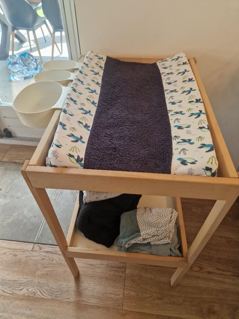 Ikea sniglar commode plus extra’s en luieremmer, Gebruikt, Minder dan 75 cm, 50 tot 70 cm, Commode
