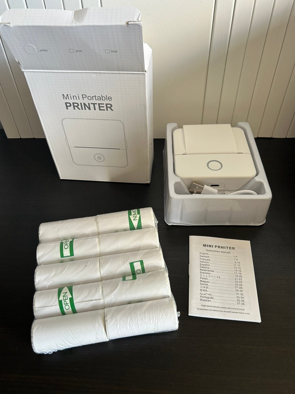 Inktloze Mini-thermische Printer labelprinter labels, Computers en Software, Verzenden, Nieuw