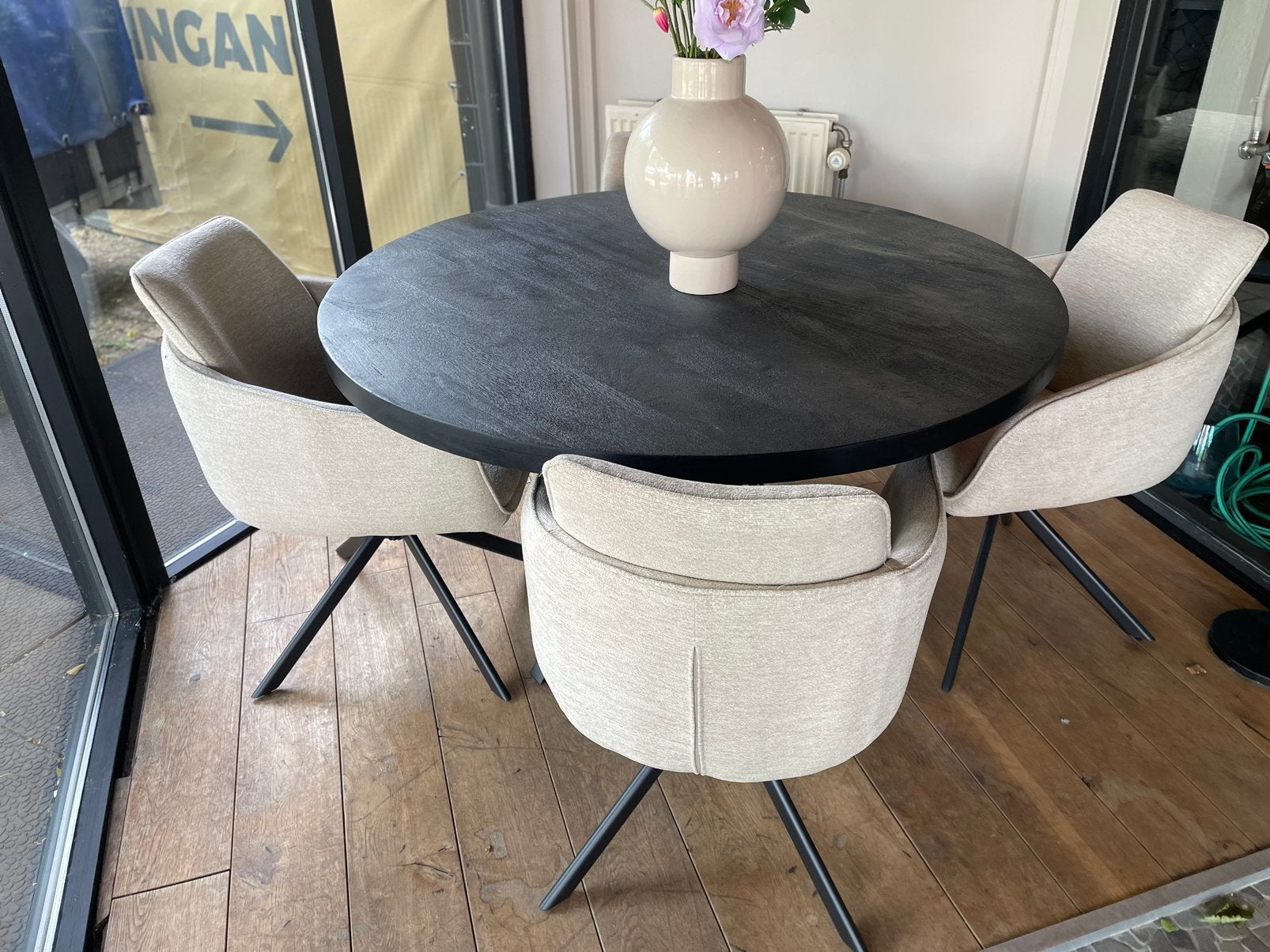 COMBIDEAL LEEGVERKOOP TAFEL EN 4 STOELEN CHEFMEUBEL 749 !, Overige kleuren, Nieuw, Ophalen of Verzenden, Vier