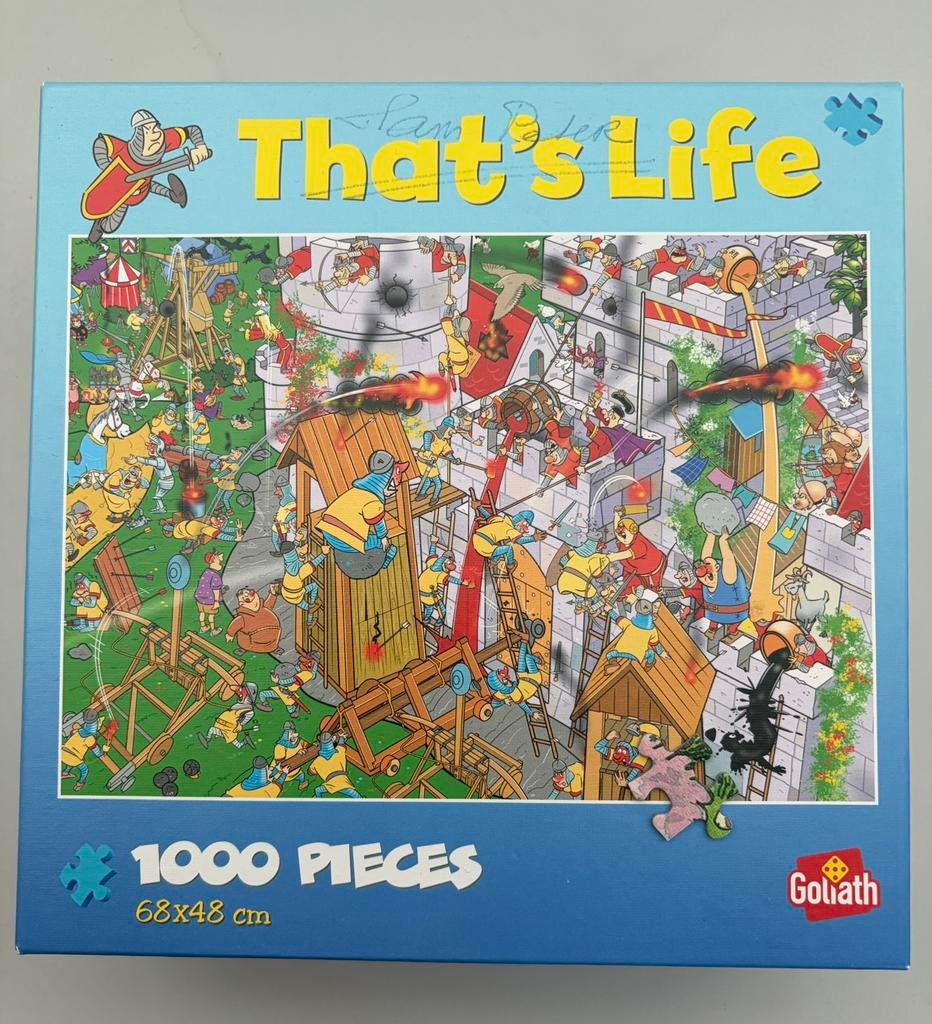 Puzzel 1000 stukjes That’s Life, Hobby en Vrije tijd, Ophalen of Verzenden, 500 t/m 1500 stukjes, Zo goed als nieuw, Legpuzzel