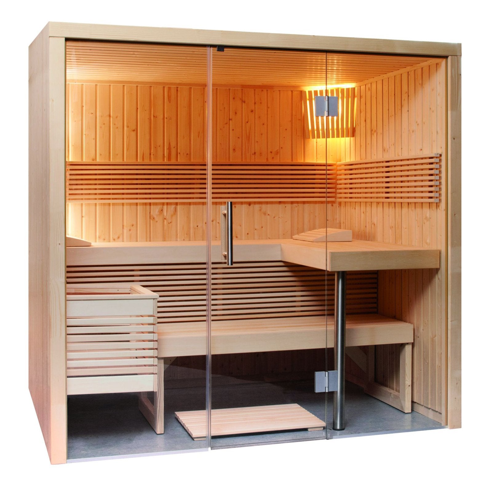 LUXE BINNENSAUNA SAUNA – 4 PERSONEN – COMPLEET PAKKET, Verzenden, Nieuw, Complete sauna