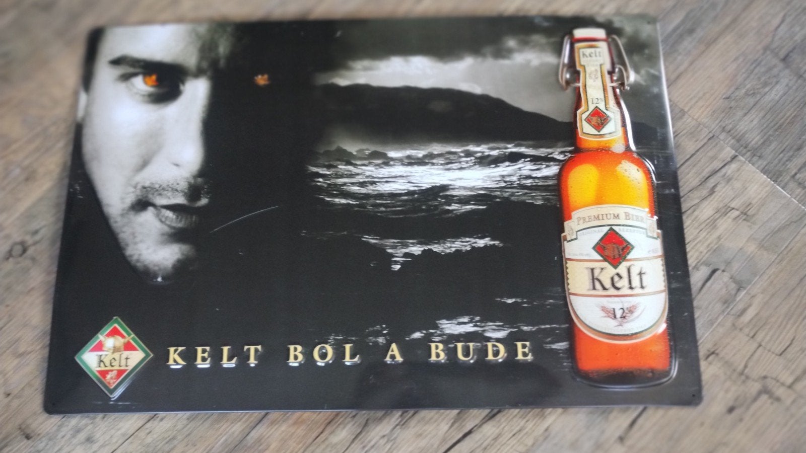 Kelt bier reclamebord, Ophalen of Verzenden, Gebruikt, Reclamebord, Plaat of Schild, Overige merken