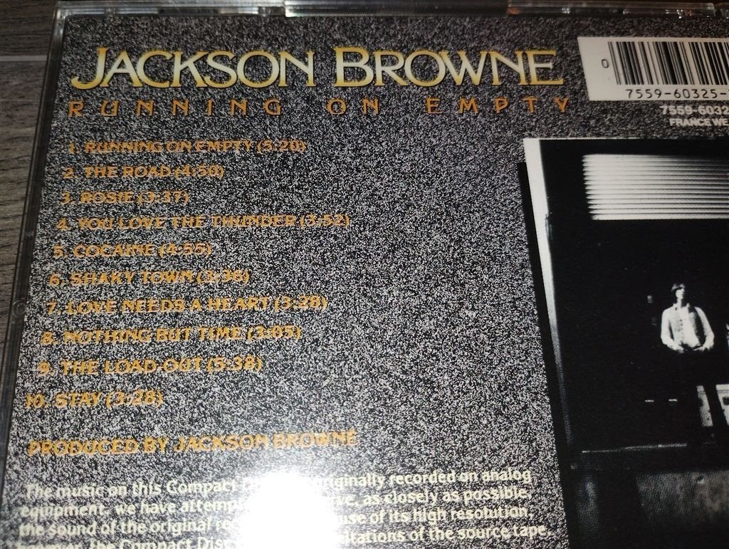 Jackson Browne - Running On Empty, Ophalen of Verzenden, Zo goed als nieuw