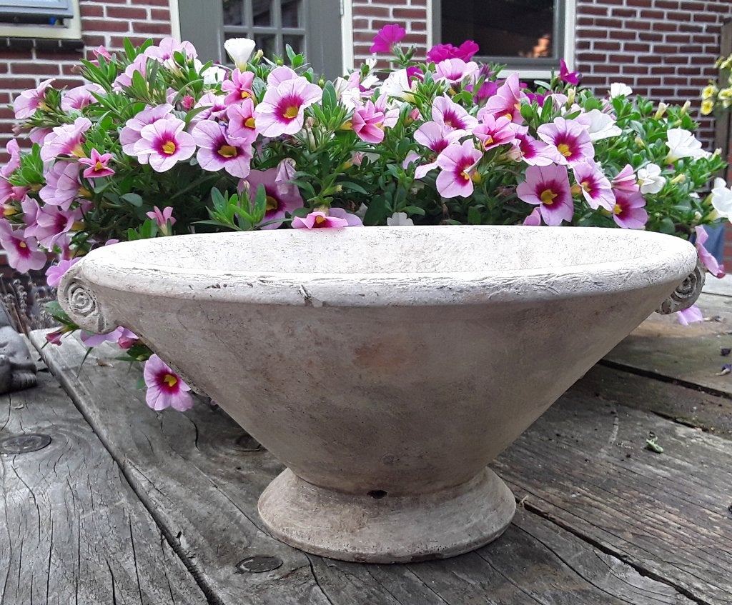 Kleischaal - bloemenschaal - plantenschaal - mooie geleefde, Gebruikt, Schaal, Rond, Ophalen of Verzenden