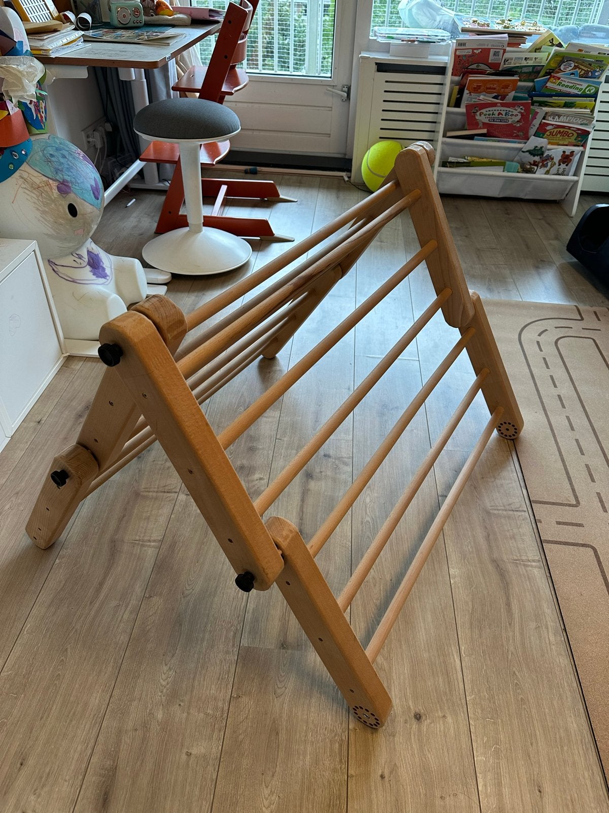 Houten Klimrek / Pikler Driehoek - Zo goed als nieuw, Kinderen en Baby's, Speelgoed | Buiten | Speeltoestellen, Ophalen, Gebruikt