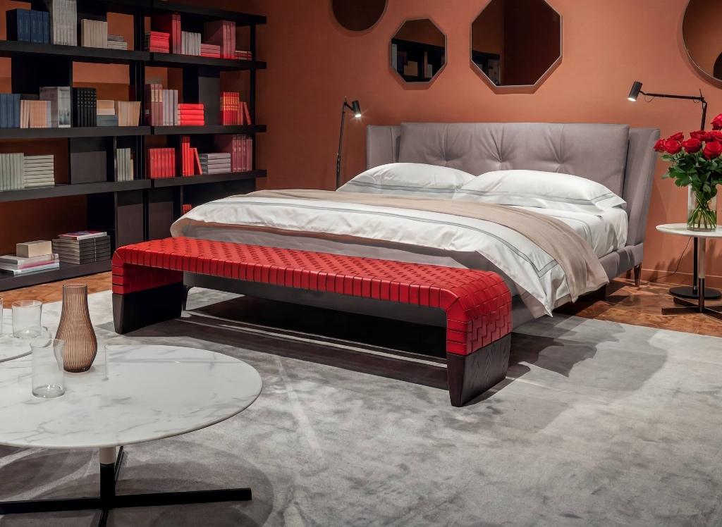 Brera Bench Matteo Grassi Guglielmo Ulrich Woven Leather, Minder dan 50 cm, 125 cm of meer, Ophalen of Verzenden, Zo goed als nieuw
