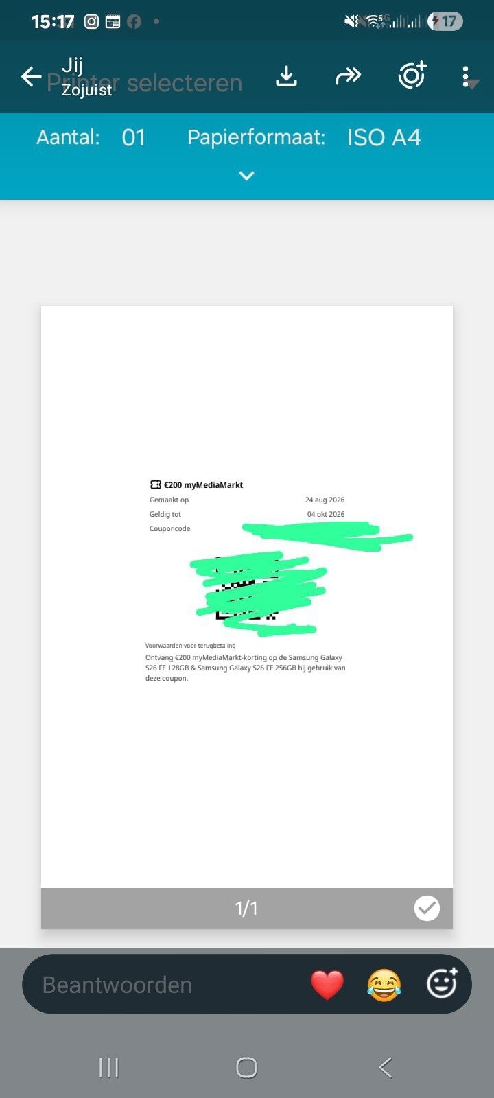 €200 mediamarkt voucher, Tickets en Kaartjes, Kortingen en Cadeaubonnen, Cadeaubon, Overige typen