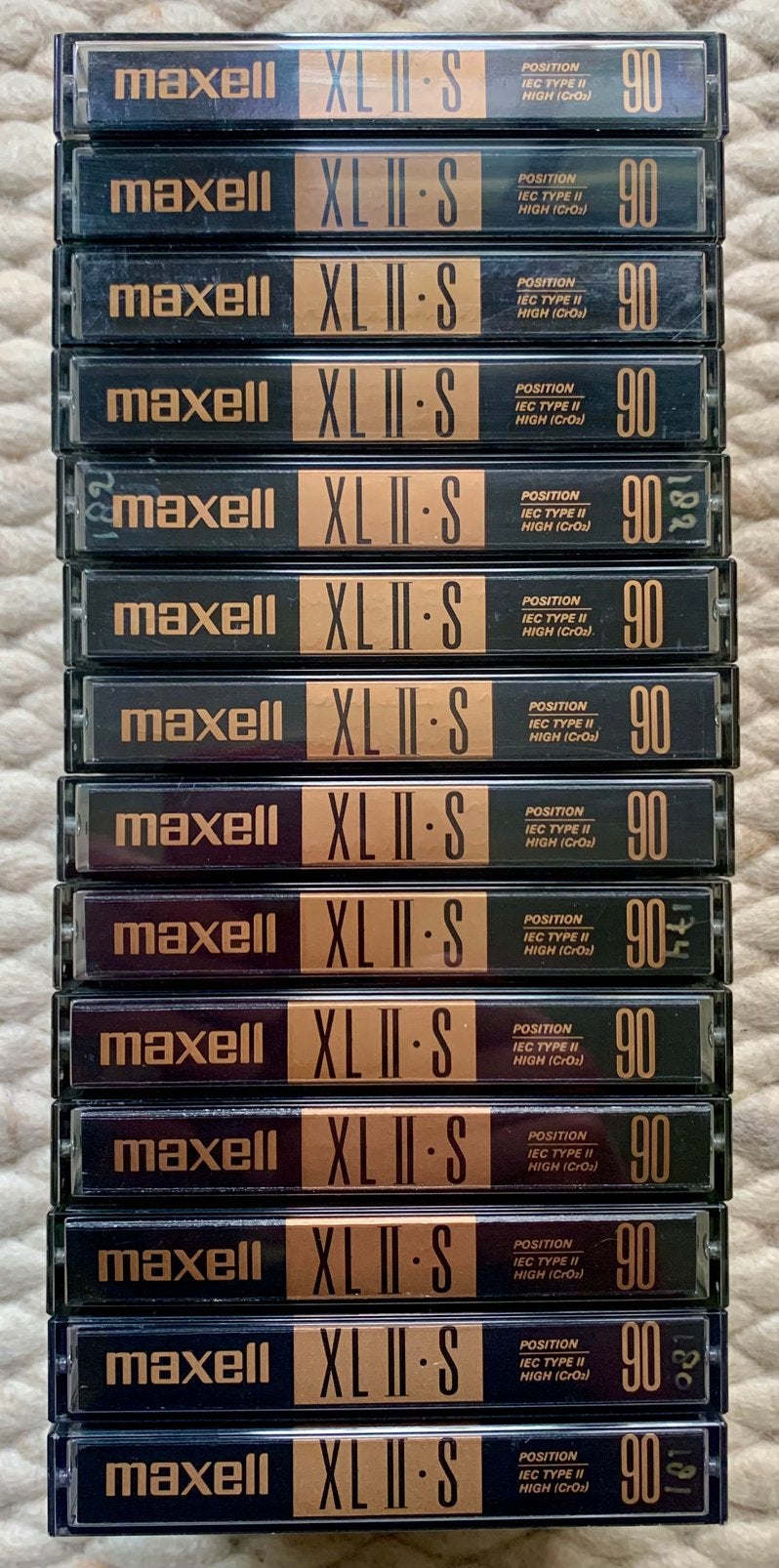 14x Maxell XLII-S90 cassettebandjes XLII-S XLIIS 90 C90 XL2S, Gebruikt, 2 t/m 25 bandjes, Ophalen of Verzenden, Voorbespeeld