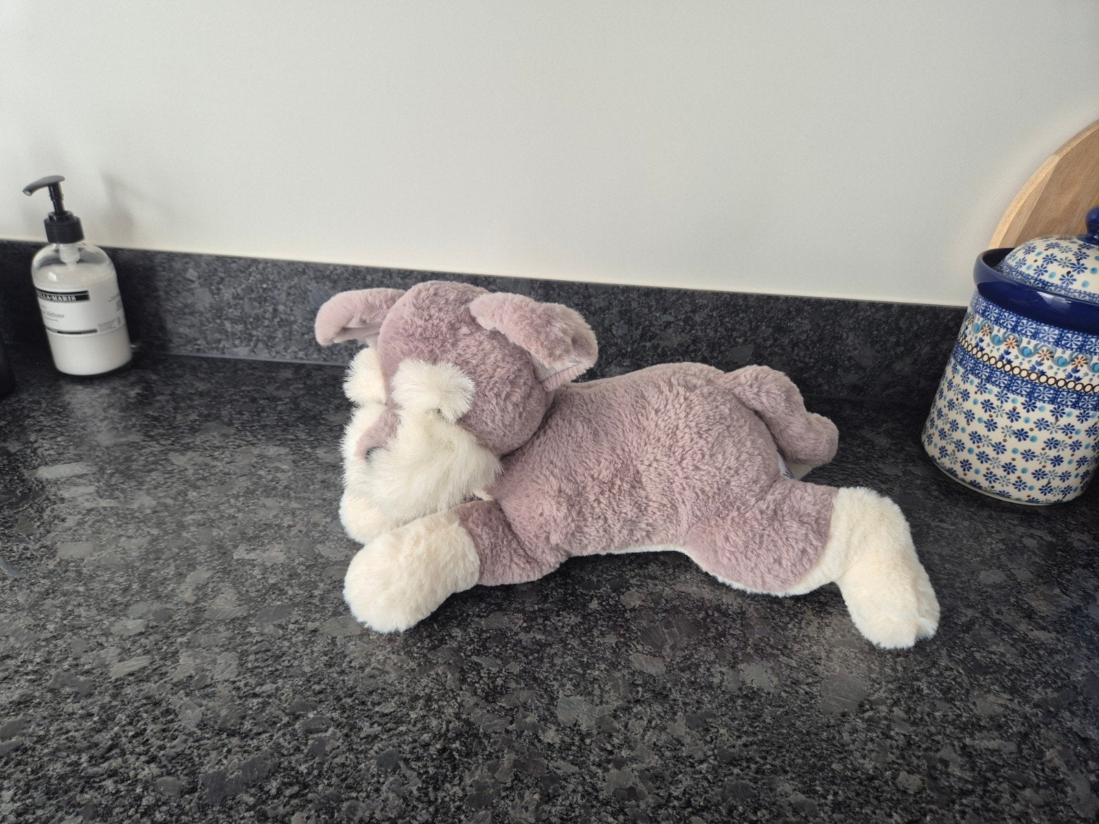 Sunkid - Knuffel Hond Schnauzer superzacht!, Ophalen of Verzenden, Hond