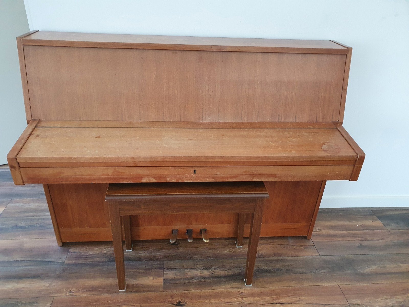Rippen Piano met Warme Klank - Geschikt voor Iedereen, Ophalen, Gebruikt, Bruin, Piano
