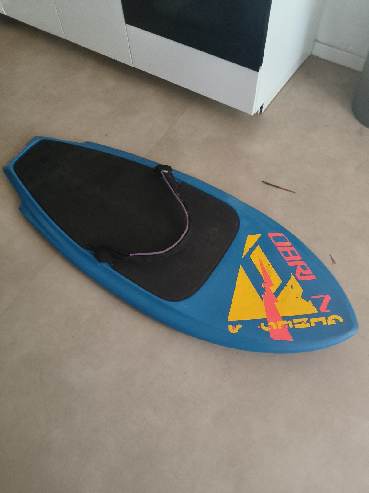 Vintage Obrien Skimboard - Blauw met paars koord, Watersport en Boten, Golfsurfen, Ophalen, Gebruikt, Overige typen, Met koord