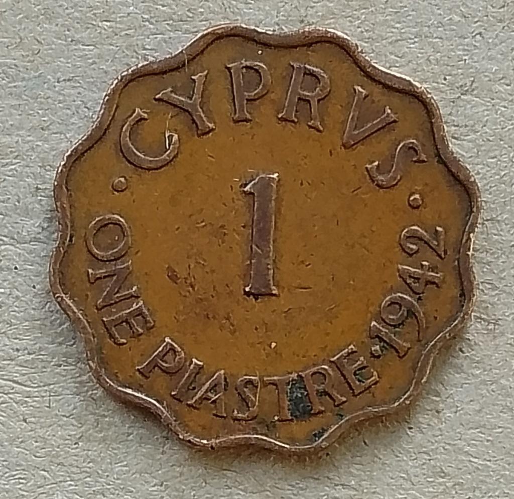 Cyprus, 1 piastre 1942, Ophalen of Verzenden, Overige landen, Losse munt