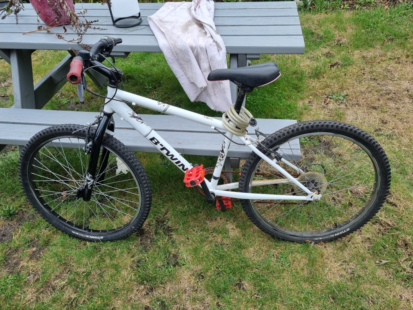 kinder mountainbike B'TWIN rockrider 300 24 inch, Ophalen, 24 inch of meer, Gebruikt, Staal