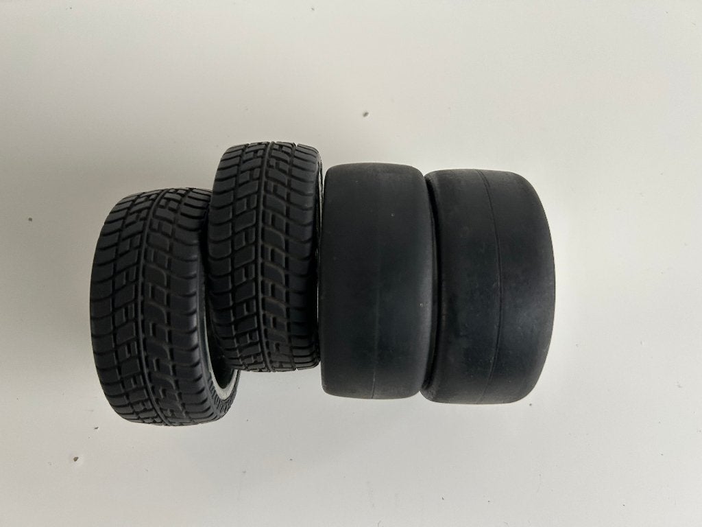 Banden met velg 1/10 rc auto, Hobby en Vrije tijd, Modelbouw | Radiografisch | Auto's, Ophalen of Verzenden, Gebruikt, Onderdeel
