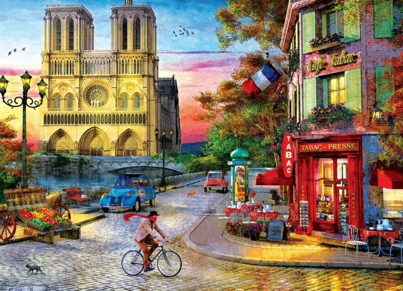 Eurographics - Notre Dame Sunset - 1000 stukjes, Ophalen of Verzenden, 500 t/m 1500 stukjes, Nieuw, Legpuzzel