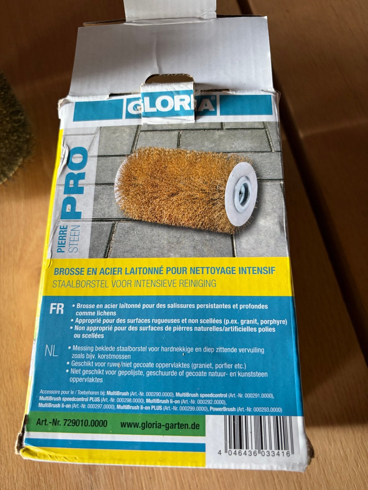 Gloria Pro Staalborstel voor intensieve reiniging, Ophalen of Verzenden, Zo goed als nieuw