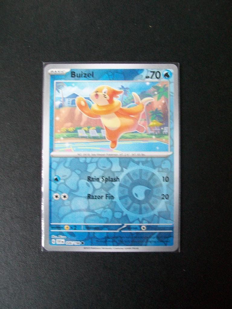 1978. Nieuwe Pokemon Kaart holofoil BUIZEL HP 70 (046/198), Verzenden, Nieuw, Losse kaart, Foil