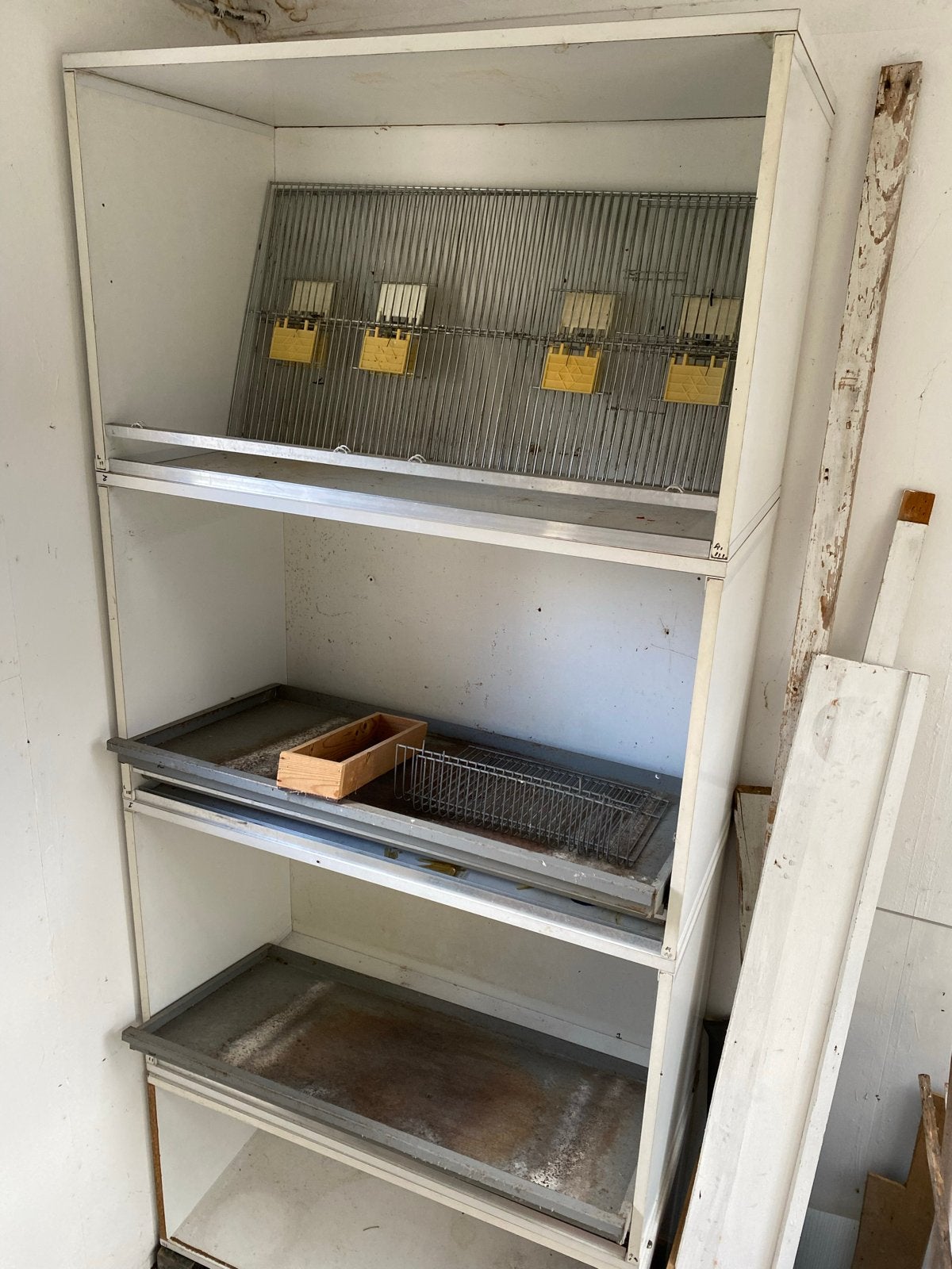 Hokjes voor siervogels, Ophalen