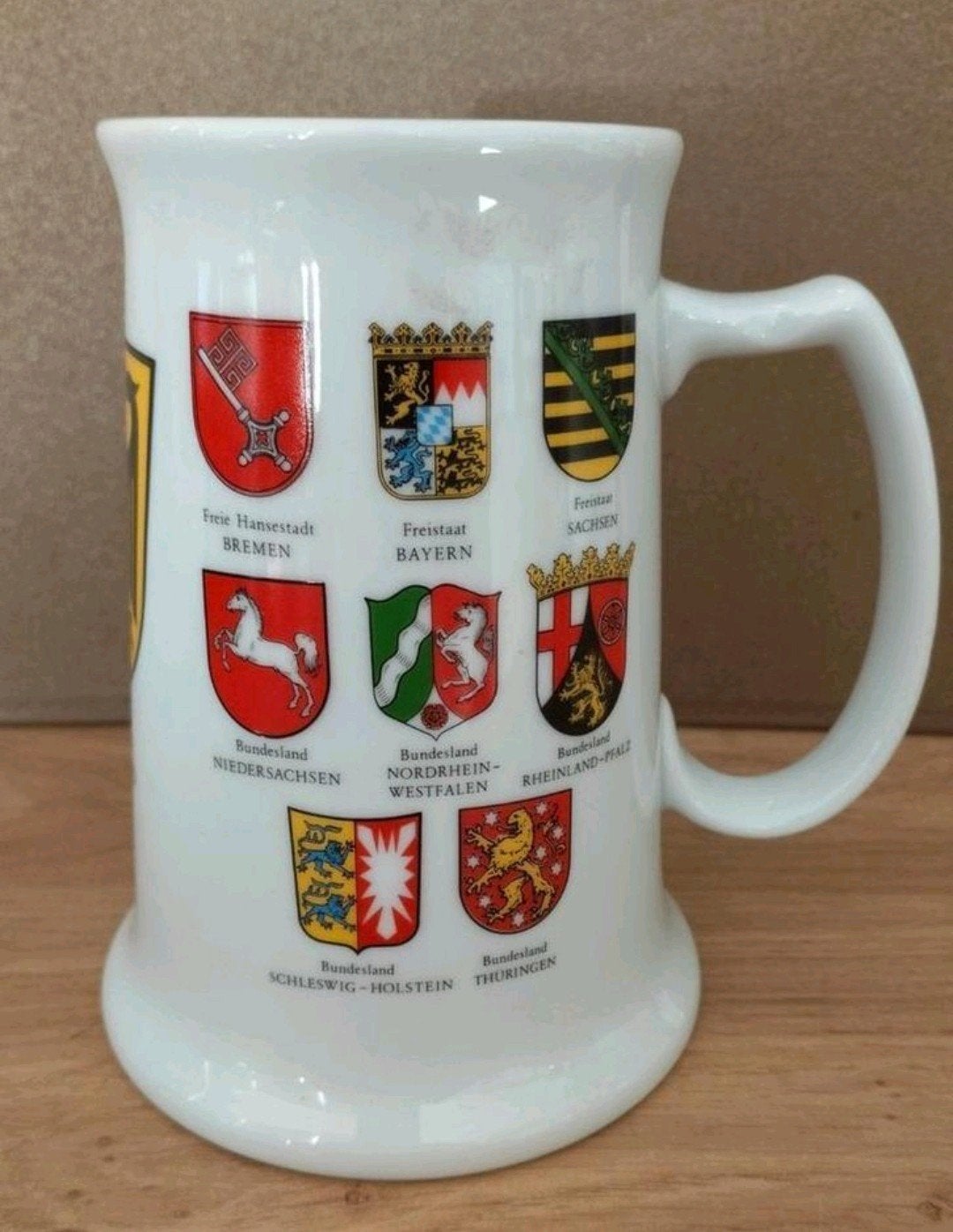 Mitterteich Bierpul met Duitse wapenschilden Germany, Verzamelen, Verzenden, Nieuw