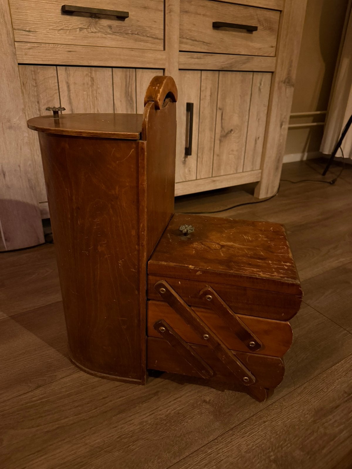 Vintage naaikist, Ophalen