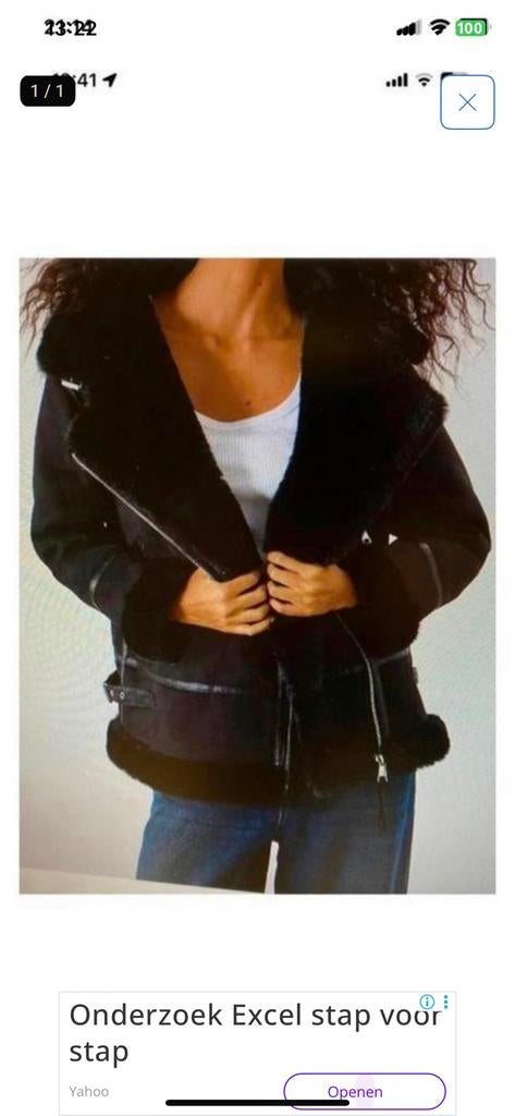 jas, Kleding | Dames, Ophalen of Verzenden, Zo goed als nieuw, Maat 38/40 (M), Zwart