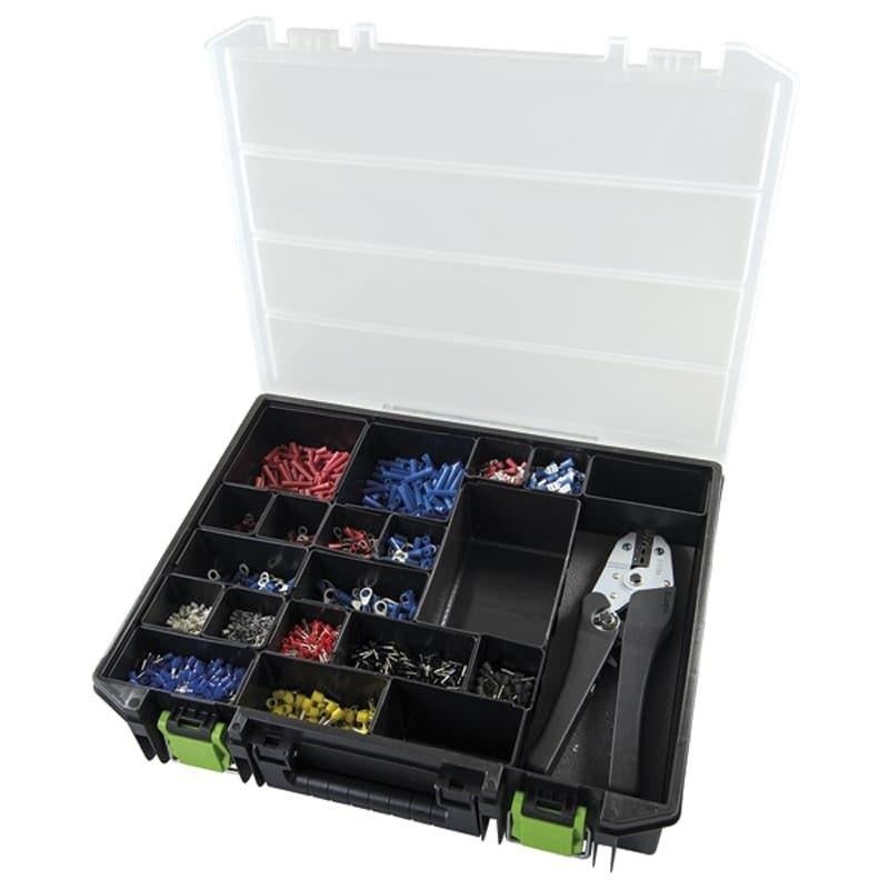 Assortiment adereindhulzen/kabelschoenen incl. Tang, Verzenden, Nieuw
