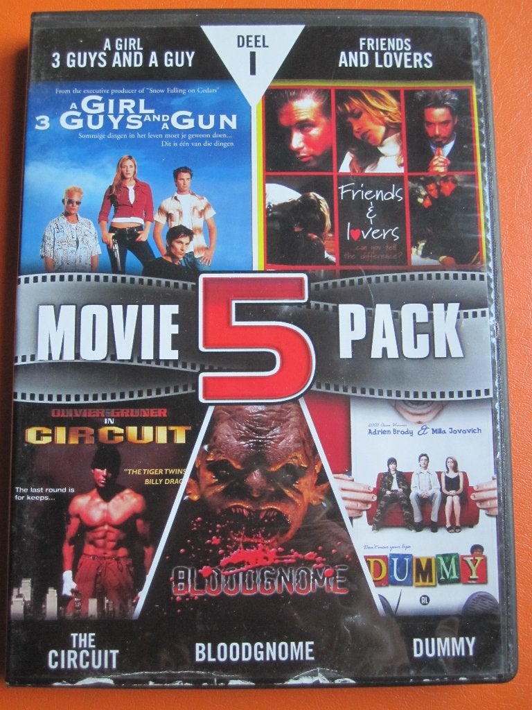 Movie 5 Pack 1 (5 films op 1 DVD), Vanaf 16 jaar, Ophalen of Verzenden, Zo goed als nieuw