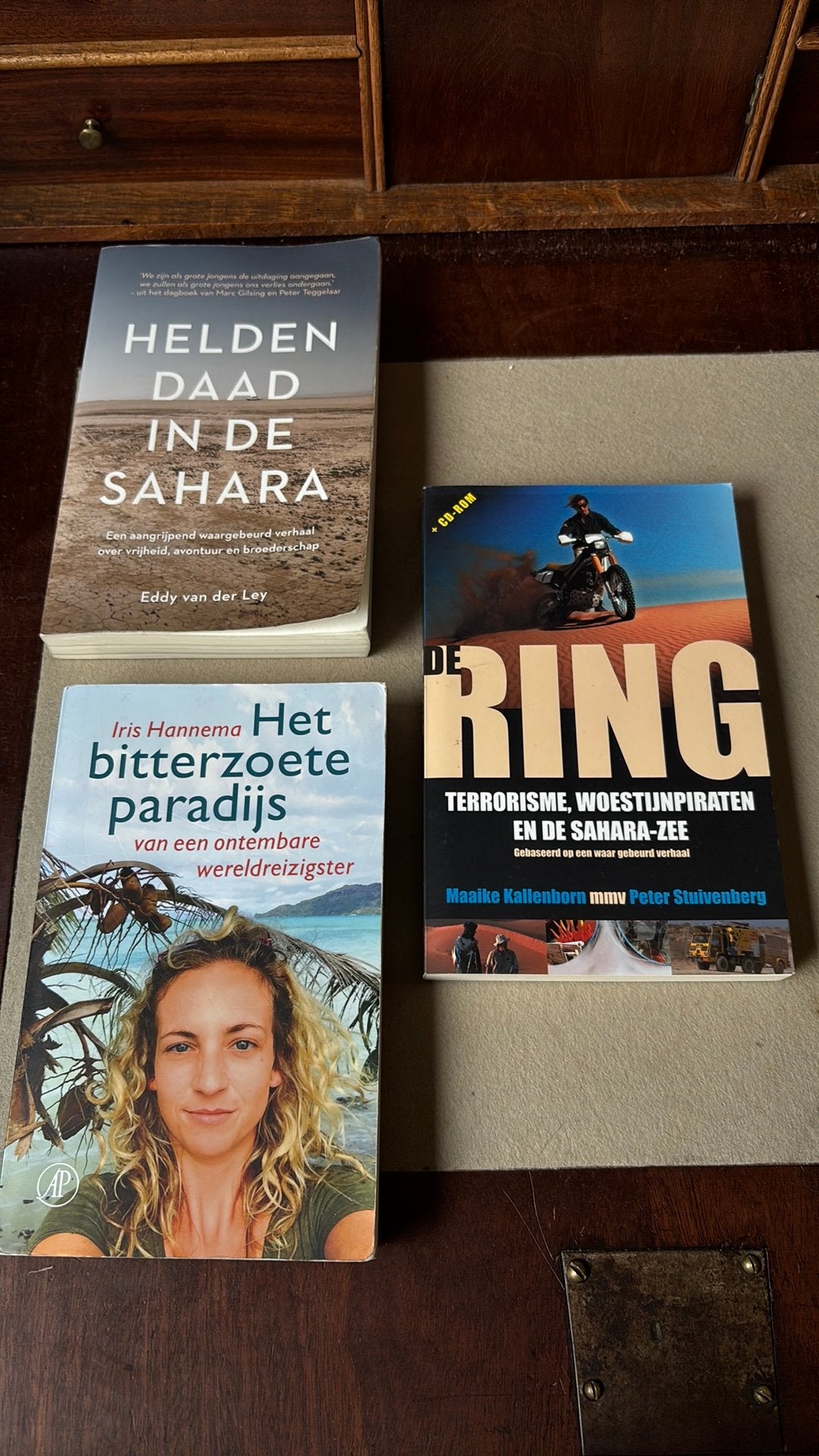 Heldendaad in de Sahara- Het bitterzoete paradijs- De ring, Ophalen of Verzenden, Gelezen, Eddy van der Ley, Europa