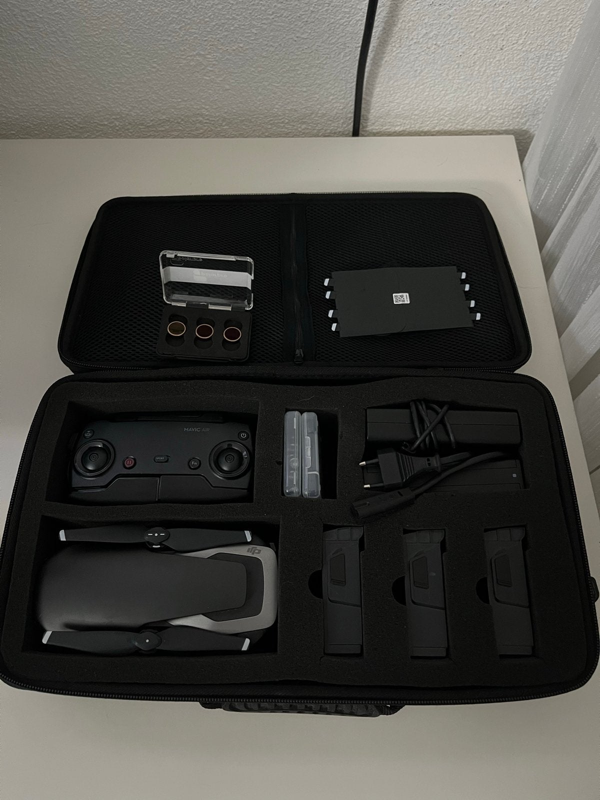 DJI Mavic Air Fly More Combo met extra's, 250 tot 900 gram, Gebruikt, Cameradrone, DJI