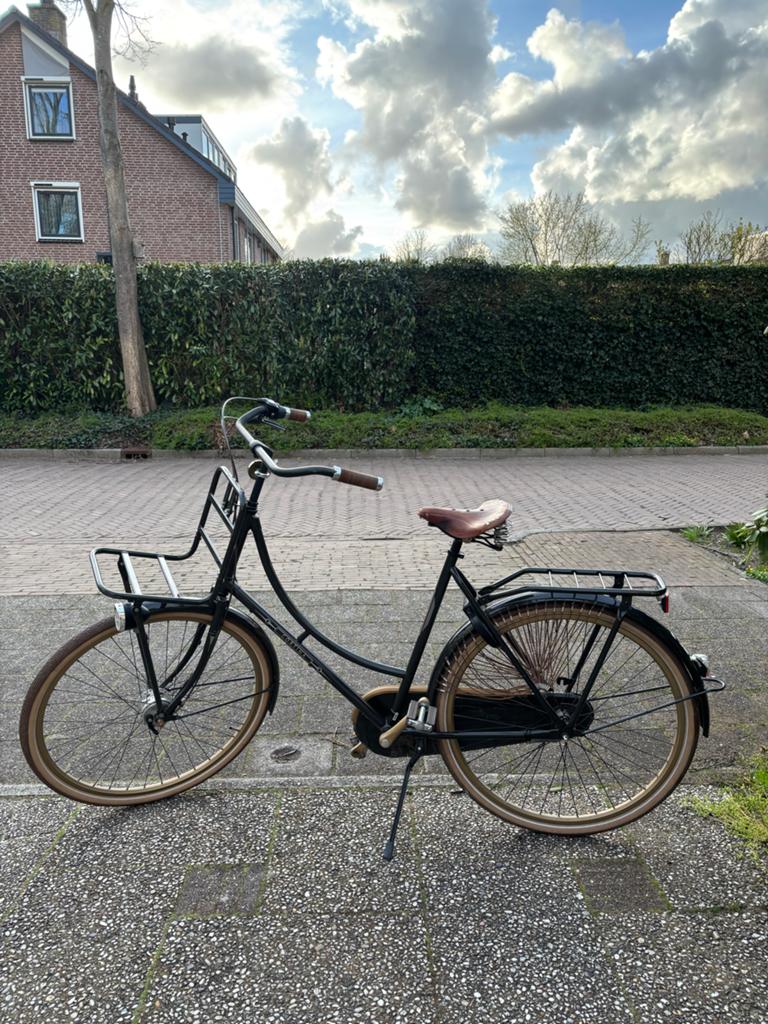 Cortina Soul Damesfiets - Groen met Brooks Zadel, 53 tot 56 cm, Versnellingen, Zo goed als nieuw, Trommelrem