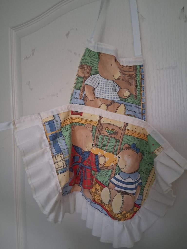 Leuk kinder schort met berenprint, Ophalen of Verzenden, Gebruikt, Onbekend, Jongen of Meisje