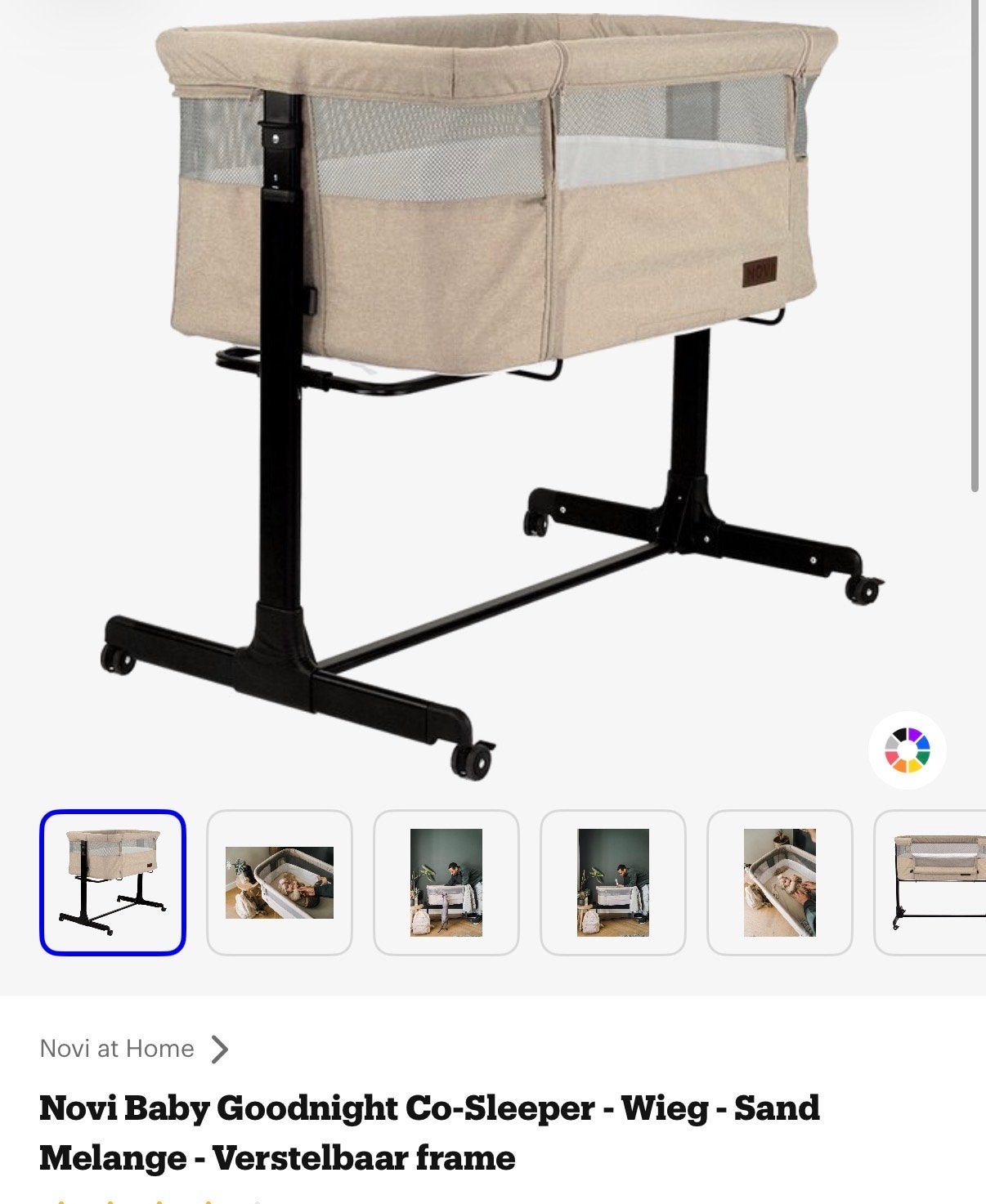 Novi Baby Goodnight Co-Sleeper Wieg + Matras, Ophalen, Zo goed als nieuw, Wieg