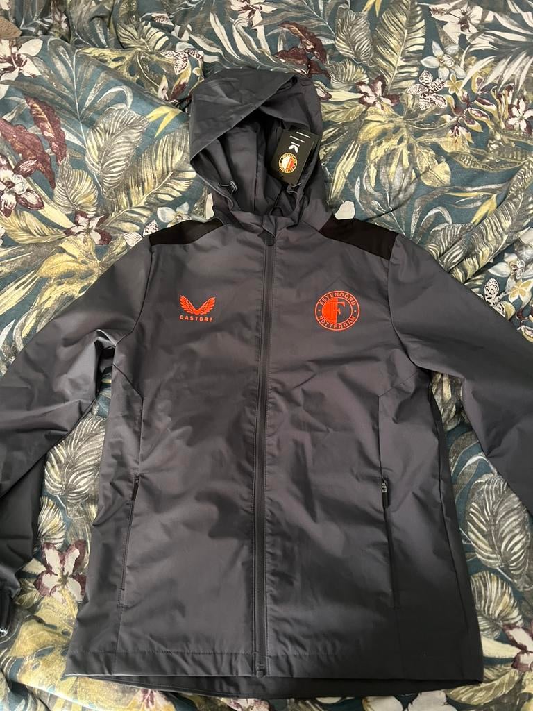Feyenoord regenjas, Verzenden, Nieuw, Maat 48/50 (M), Zwart