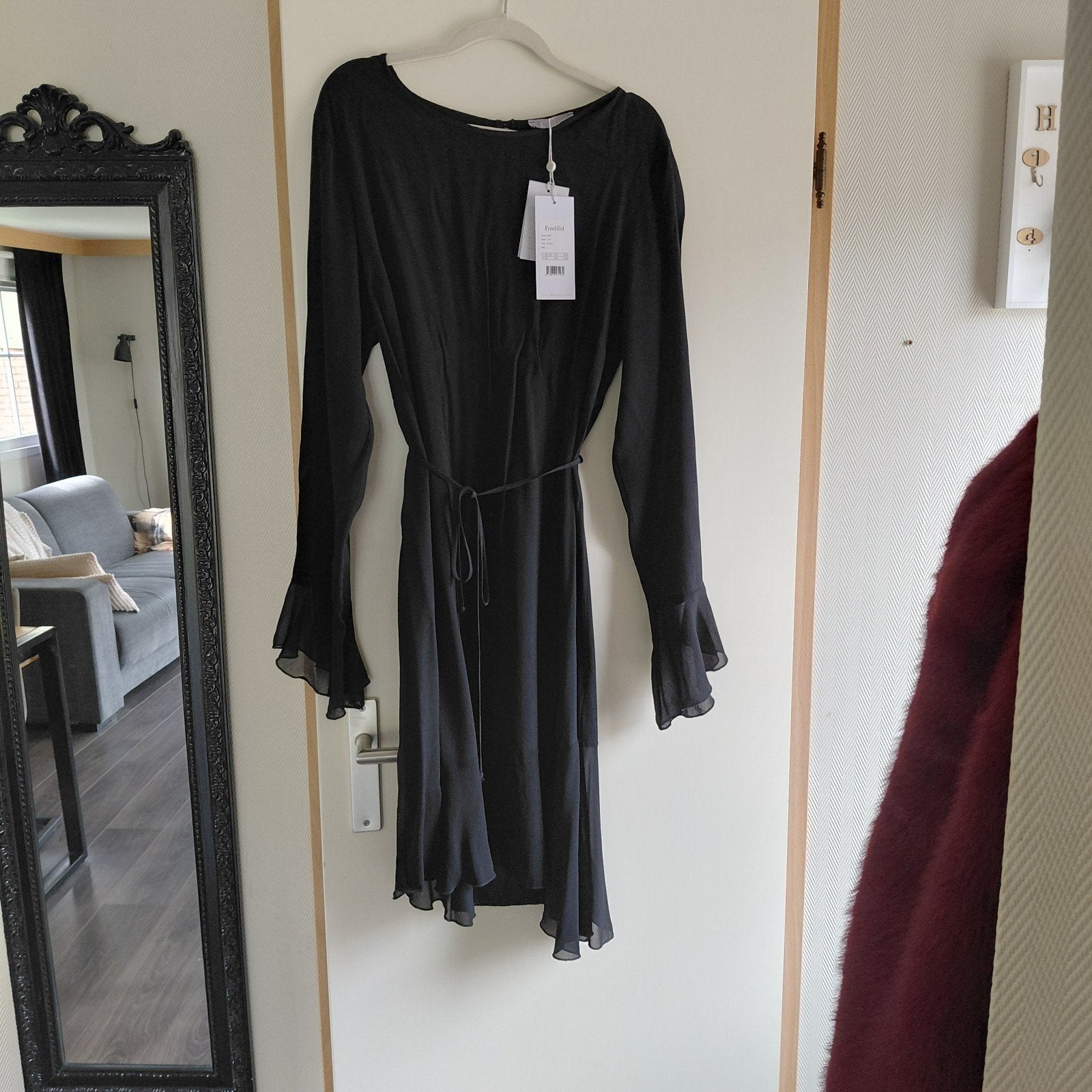 Freebird Essy Zwarte Jurk Maat L Nieuw met kaartjes, Zwart, Maat 42/44 (L), Nieuw, Ophalen of Verzenden