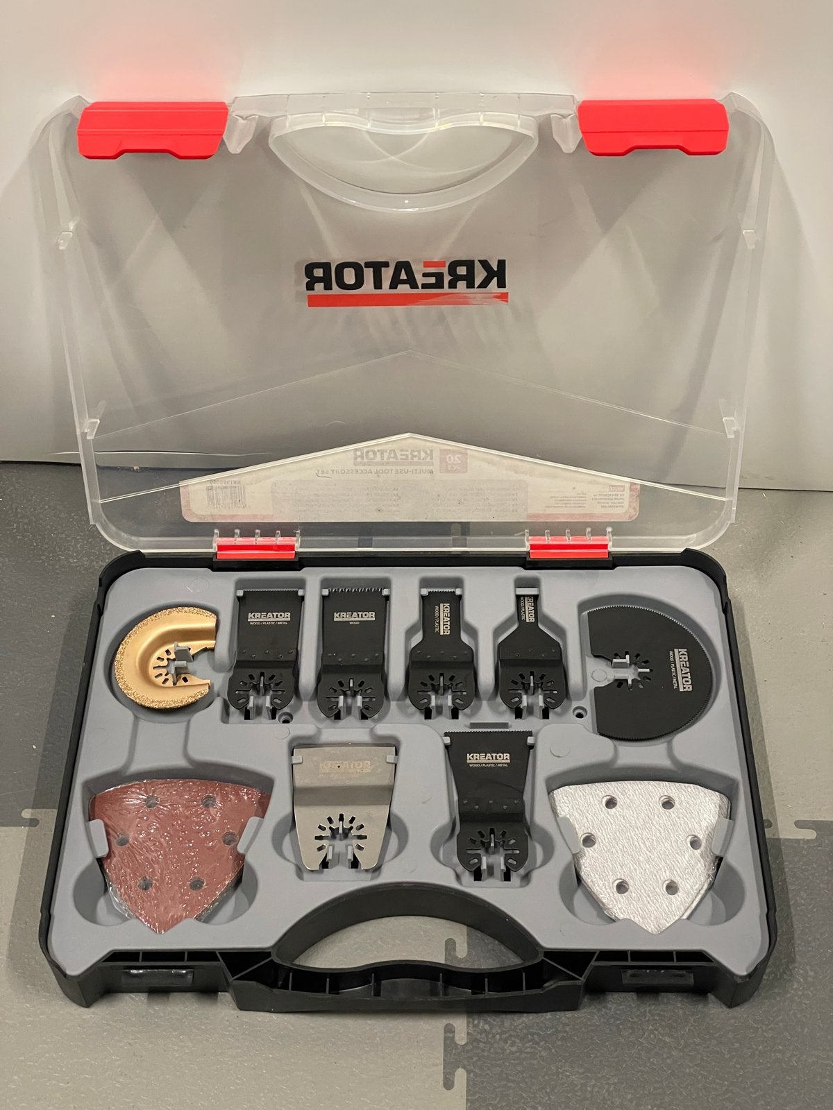 Kreator KRT990050 Multitool Accessoireset 20-delig Universee, Ophalen of Verzenden, Nieuw, Gereedschapsset, Overige merken