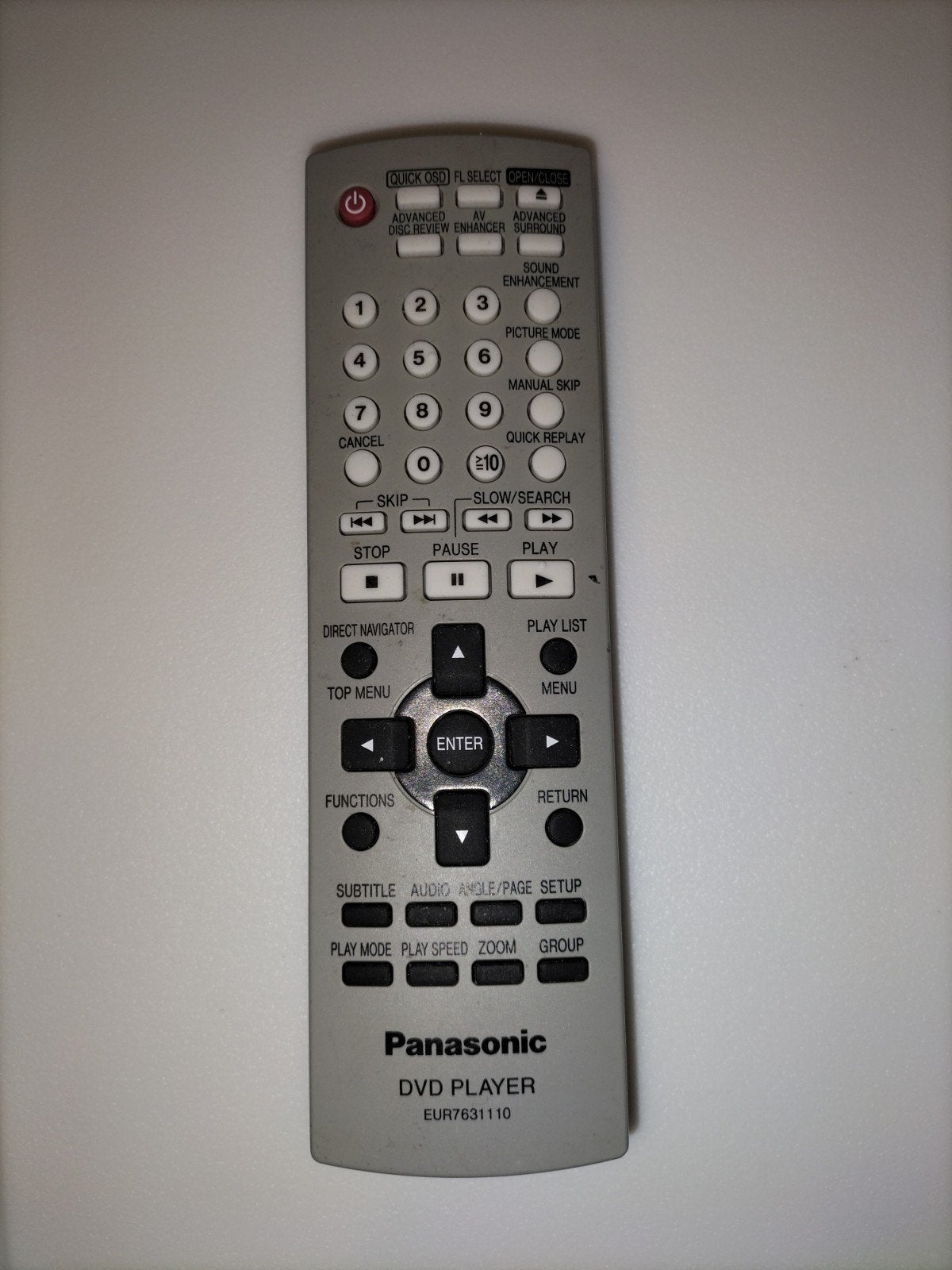 Originele Panasonic EUR7631110 afstandsbediening DVD, Audio, Tv en Foto, Ophalen of Verzenden