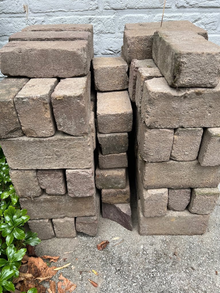 straatklinkers, Ophalen, Gebruikt, Klinkers, Natuursteen